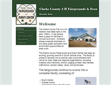 Tablet Screenshot of clarkecountyfairgrounds.org